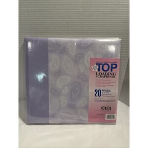 MBI Purple Scrapbook Album Photo Book 20 Pages 12 x 12 w/ Refill Pages - NEW